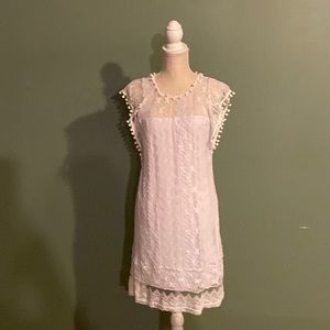 Yoins white dress size xxl but I think a large to xl would fit